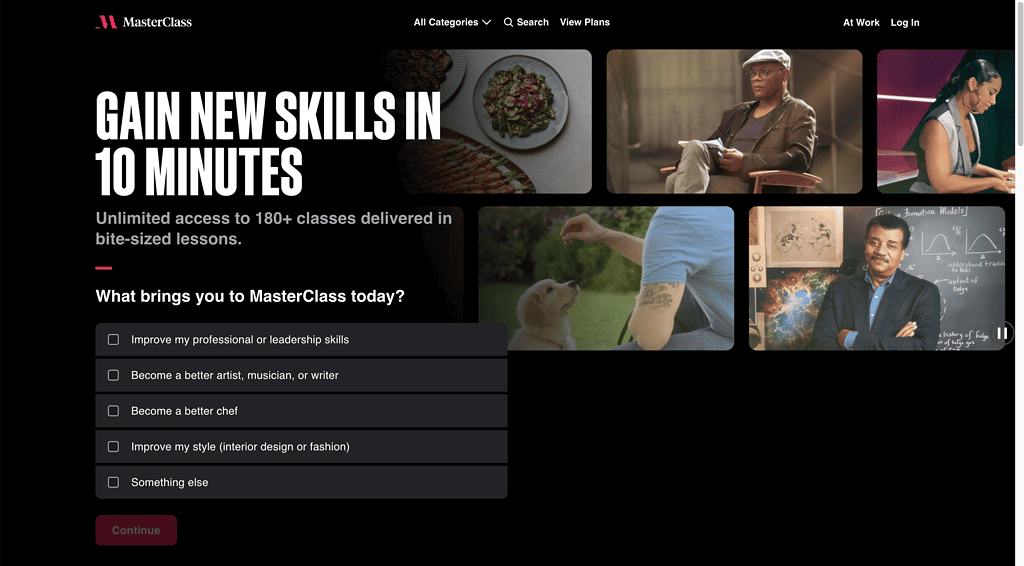 Masterclass Website