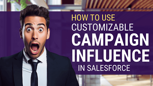 A marketing team member expressing surprise at the depth of insights revealed by Salesforce's campaign influence analysis.